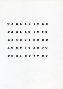 dessin à l'ordinateur, série boucles (2011), encre sur papier, 29,7 x 21 cm traceur Calcomp (plotter drawing)